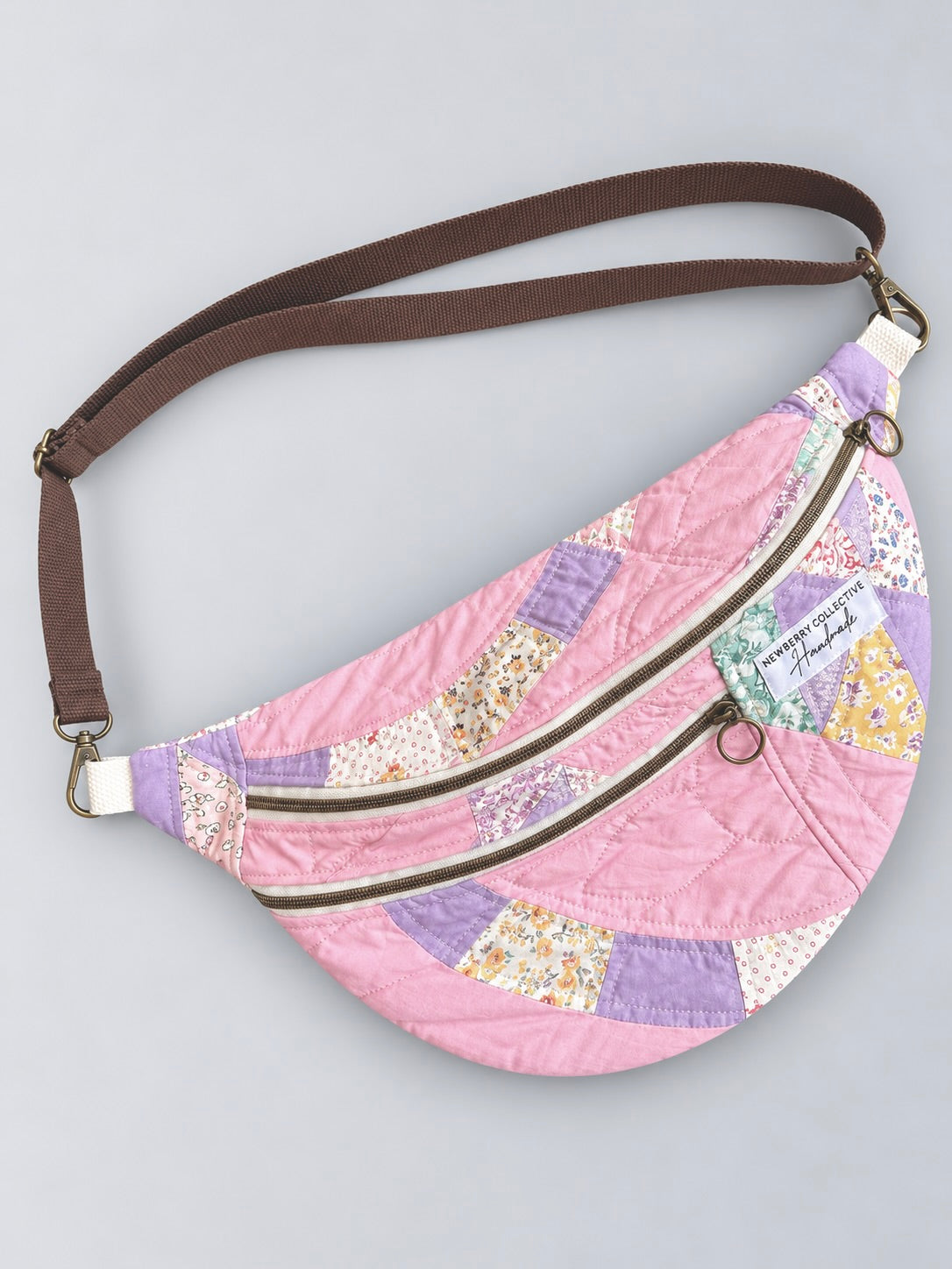 Large Crossbody: Handmade Vintage Quilt